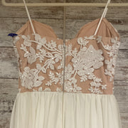 IVORY/NUDE LONG EVENING GOWN