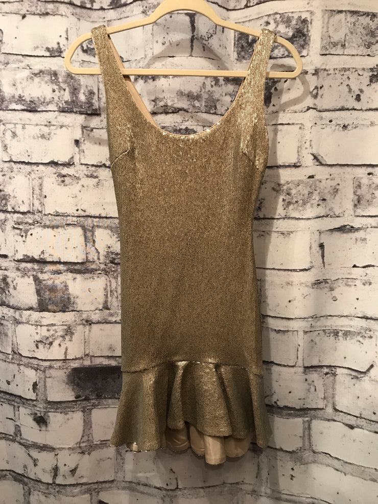 GOLD SHORT DRESS (NEW) - $208