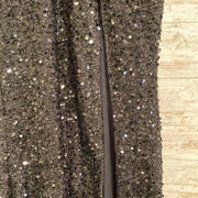 BLACK FULL SEQUIN LONG DRESS