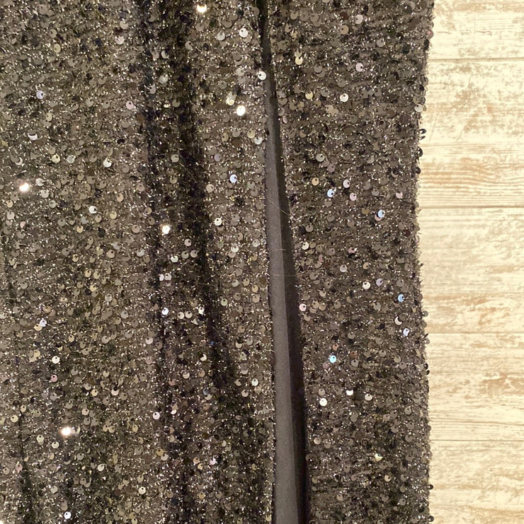 BLACK FULL SEQUIN LONG DRESS