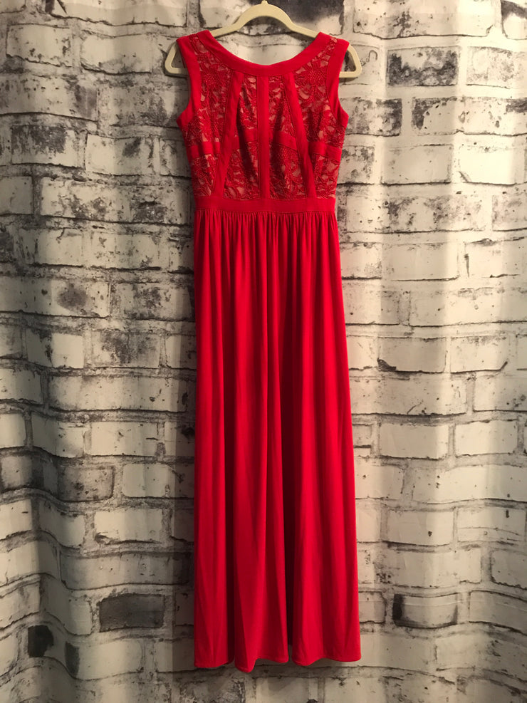 RED LONG EVENING GOWN