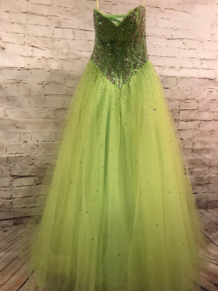 LIME GREEN PRINCESS GOWN Savvy Seconds Boutique LIME GREEN PRINCESS GOWN Savvy Seconds Boutique