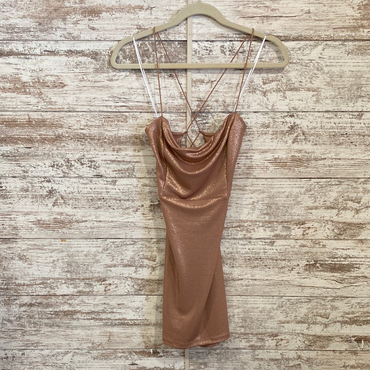 PINK/GOLD SHORT DRESS (NEW)