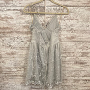 GRAY/FLORAL SHORT DRESS