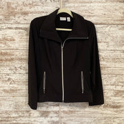 BLACK ZIP UP JACKET