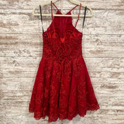 RED SPARKLY SHORT DRESS