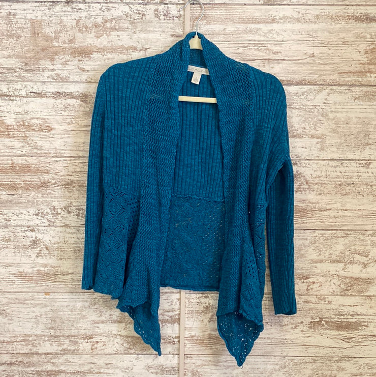 TEAL OPEN CARDIGAN