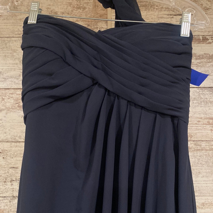 BLUE LONG EVENING GOWN