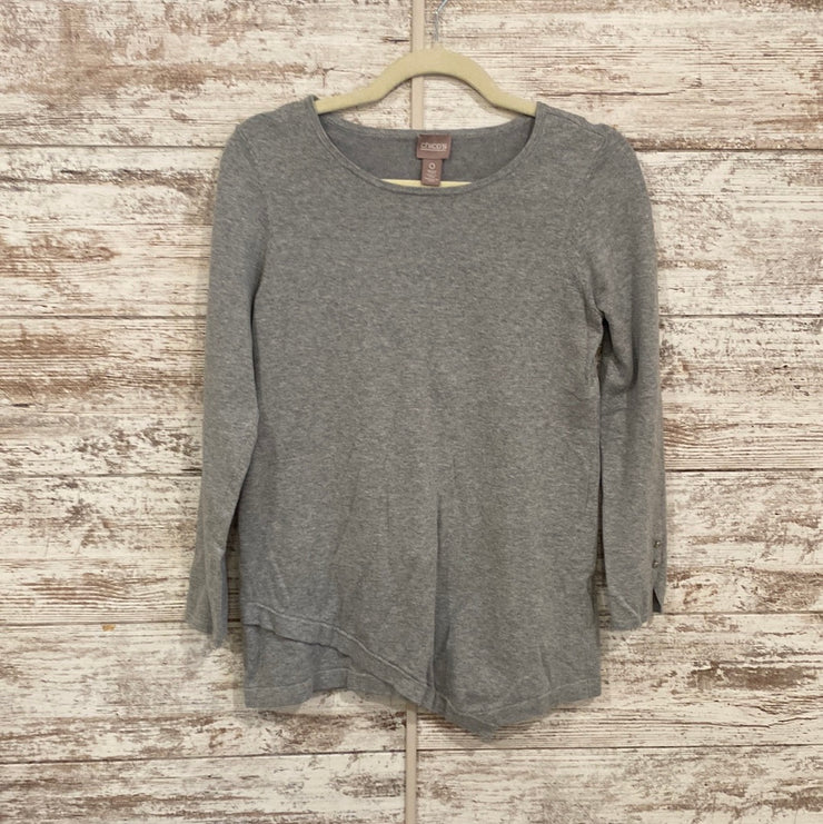 GRAY LONG SLEEVE TOP