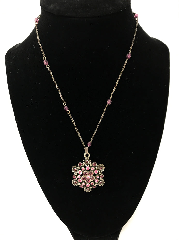 PINK FLOWER NECKLACE