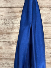 ROYAL BLUE A LINE GOWN