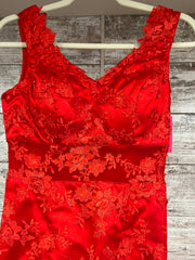 RED LONG EVENING GOWN