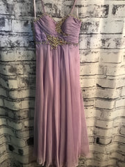 PURPLE LONG EVENING GOWN