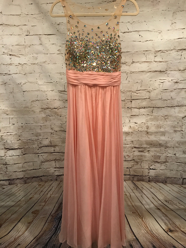PINK LONG EVENING GOWN