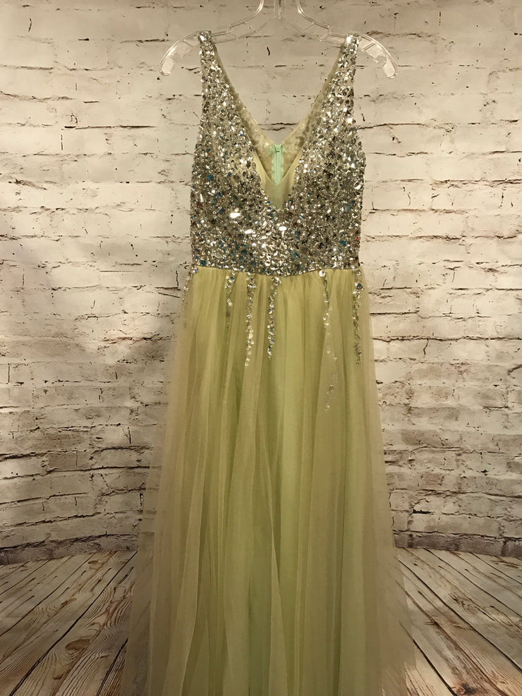 OLIVE GREEN PRINCESS GOWN