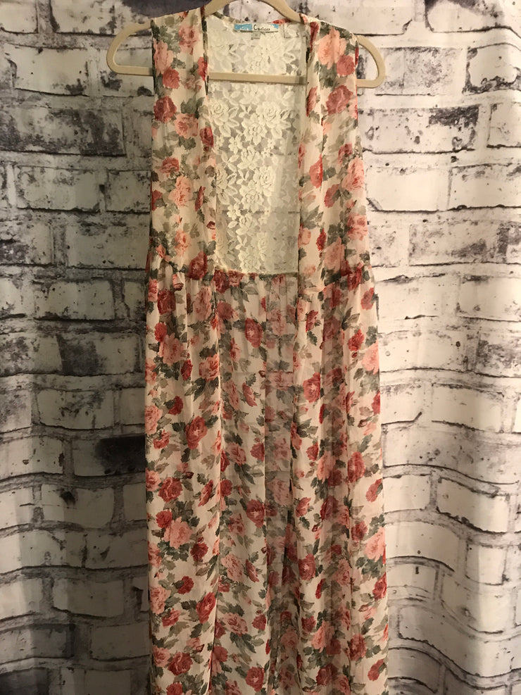 FLORAL OPEN CARDIGAN (NEW)
