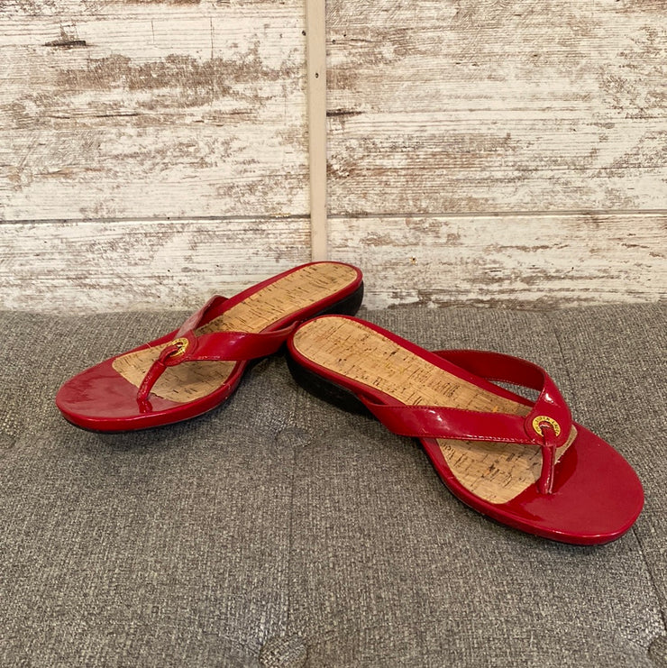 RED SANDALS