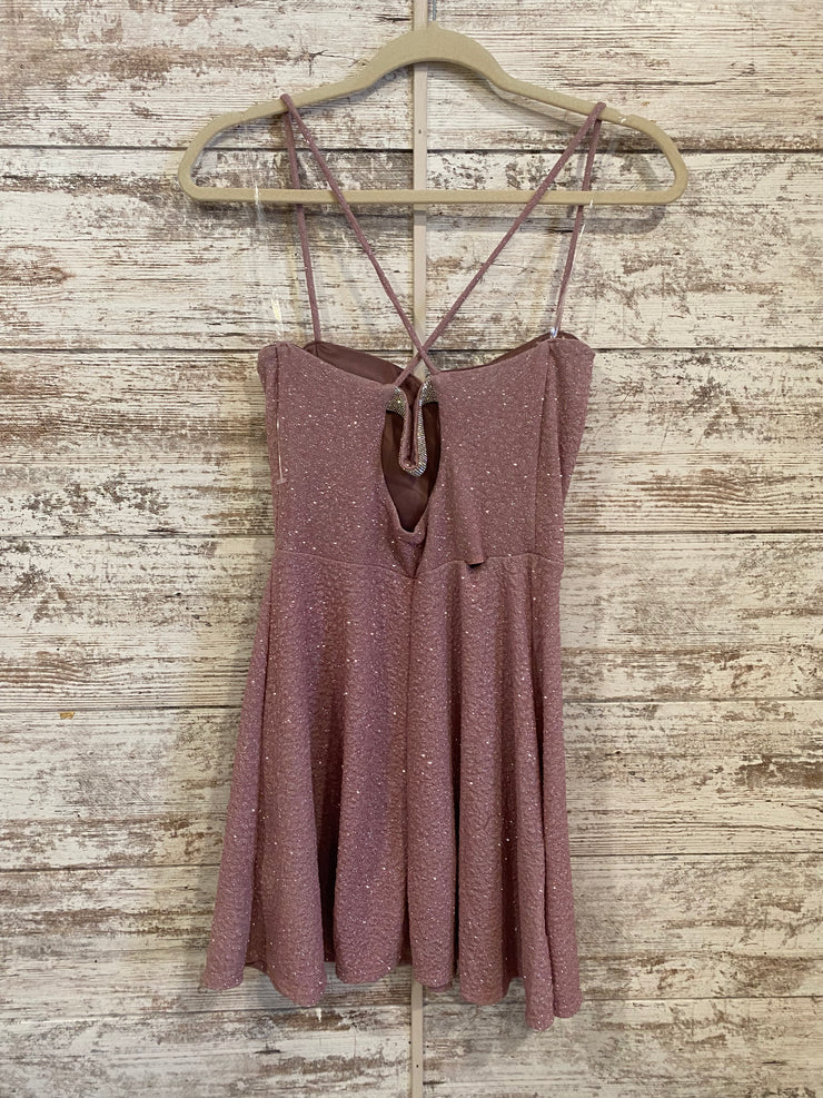 PINK SPARKLY SHORT DRESS (NEW)