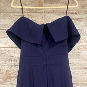 NAVY LONG EVENING GOWN