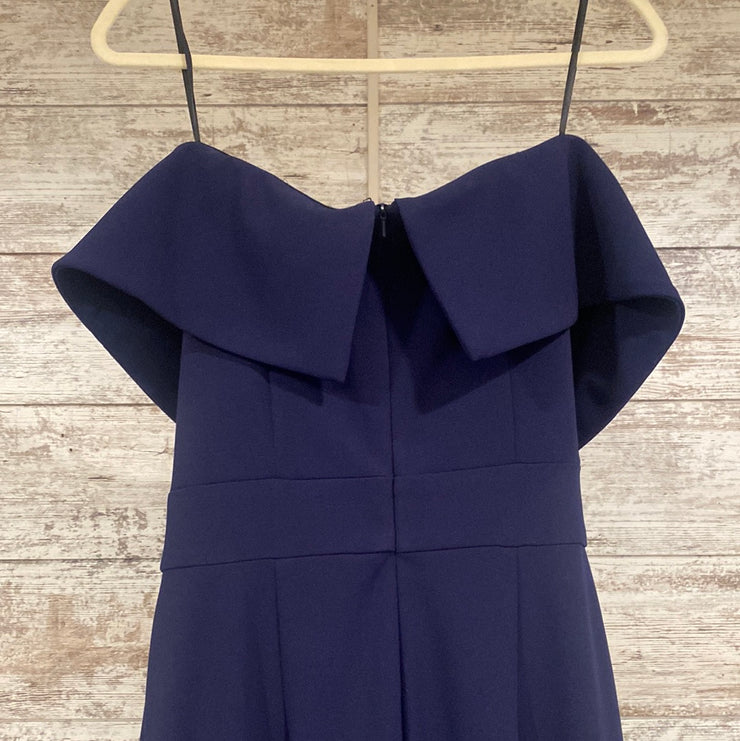 NAVY LONG EVENING GOWN