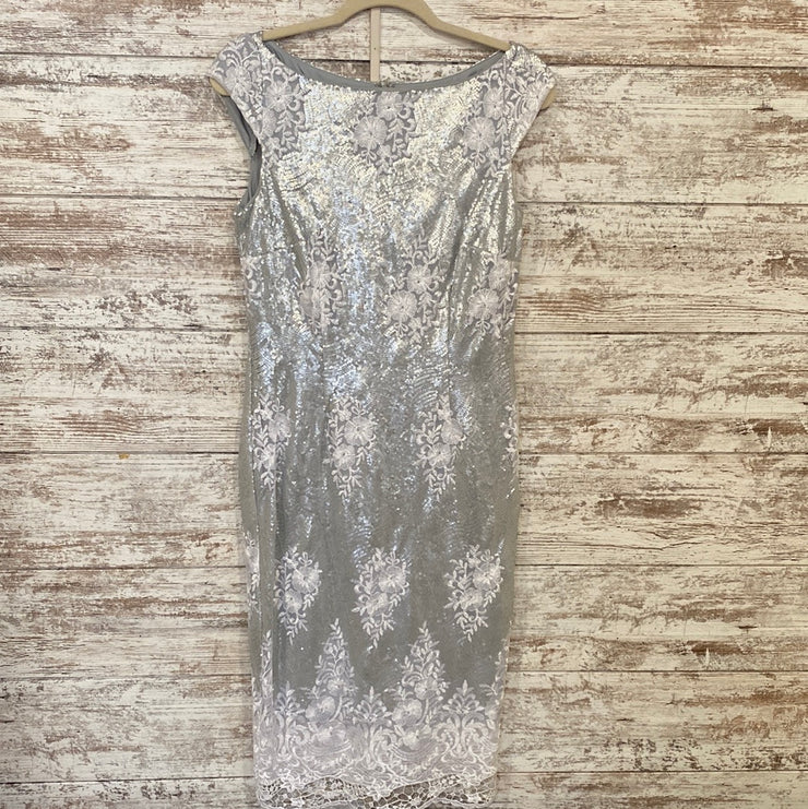 GRAY SPARKLY SHORT DRESS