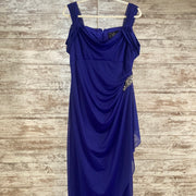 ROYAL BLUE LONG EVENING GOWN