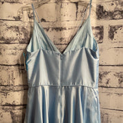 BLUE A LINE GOWN