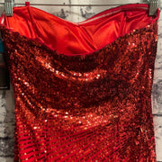 RED SEQUIN LONG DRESS (NEW)