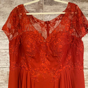 RUST COLORED LONG DRESS