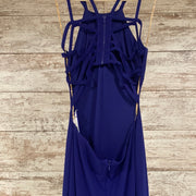 ROYAL BLUE LONG EVENING GOWN