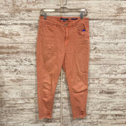 CORAL DENIM CROP PANTS