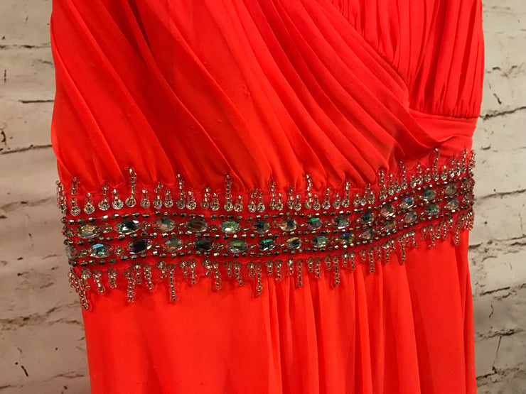 CORAL LONG EVENING GOWN
