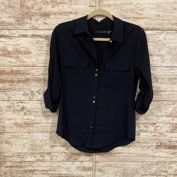 NAVY LONG SLEEVE BLOUSE