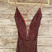 PINK FULL SEQUIN LONG DRESS