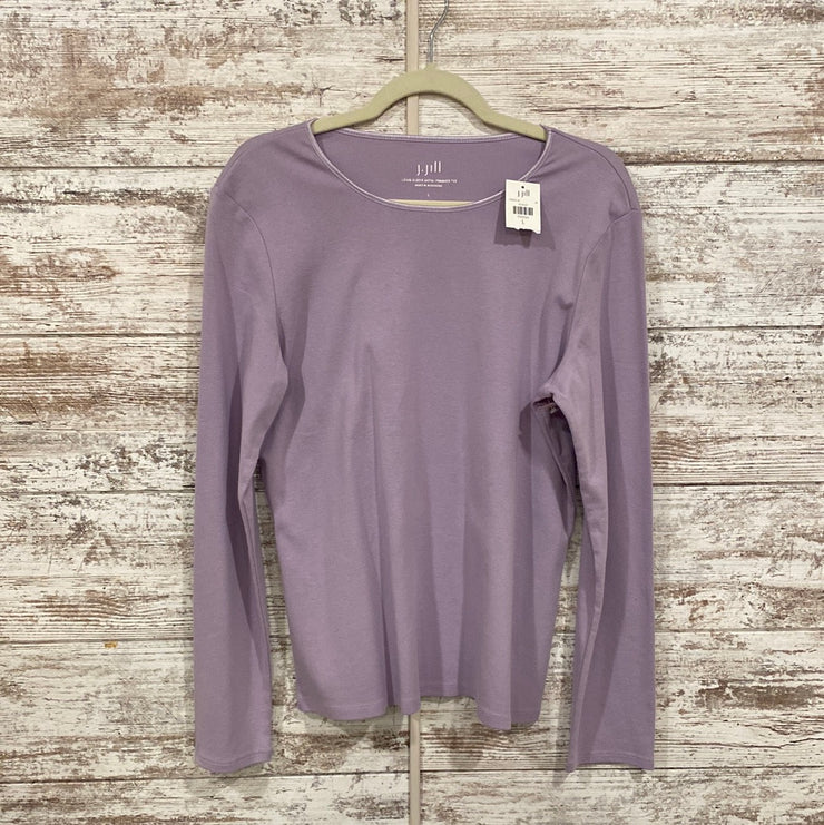 PURPLE LONG SLEEVE TOP-NEW