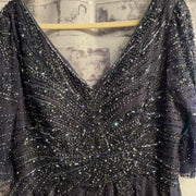 NAVY LONG EVENING GOWN (NEW)