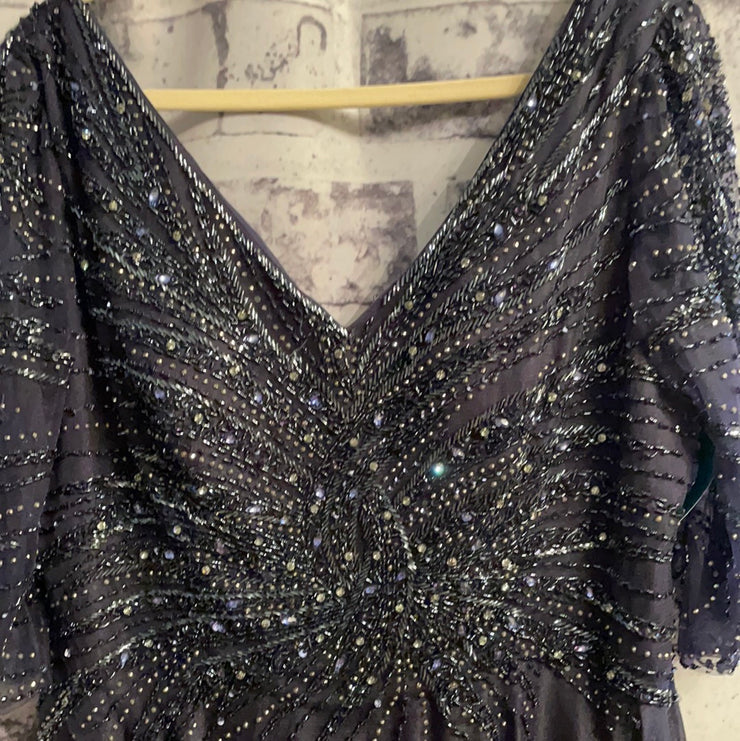 NAVY LONG EVENING GOWN (NEW)