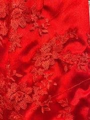 RED LONG EVENING GOWN