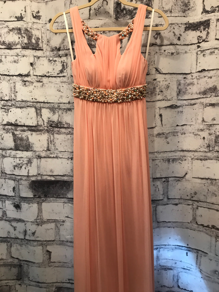 PINK LONG EVENING GOWN