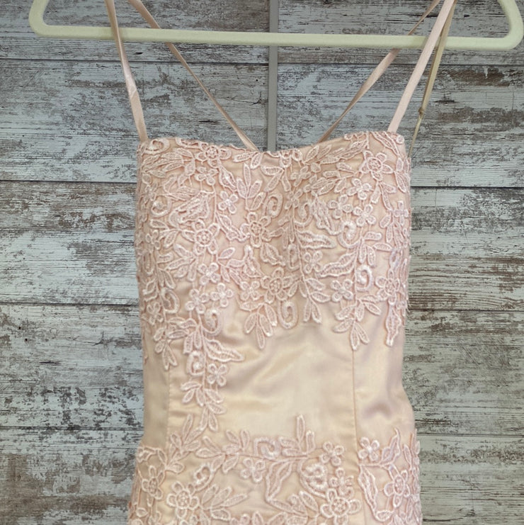 PINK LACE MERMAID GOWN