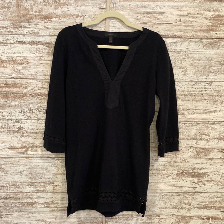 BLACK LONG TOP/SHORT DRESS