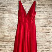 RED A LINE GOWN