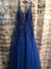 ROYAL BLUE PRINCESS GOWN (NEW)