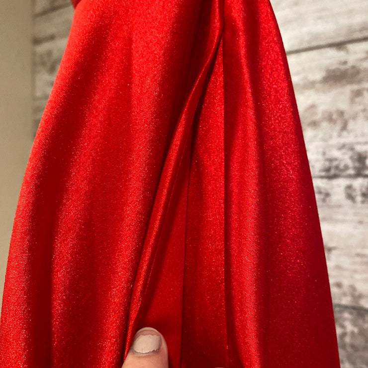 RED A LINE GOWN