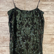 GREEN SEQUIN LONG GOWN (NEW)