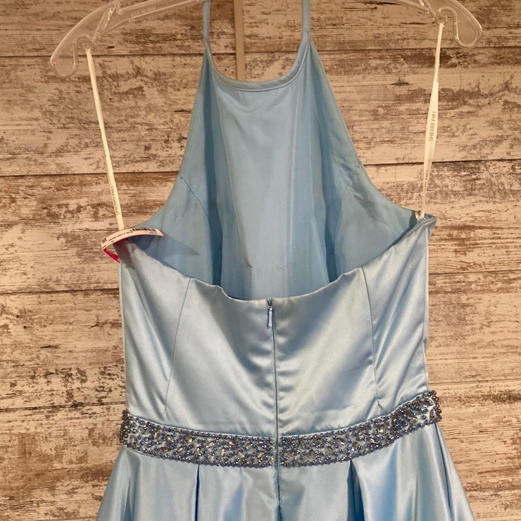 BLUE A LINE GOWN