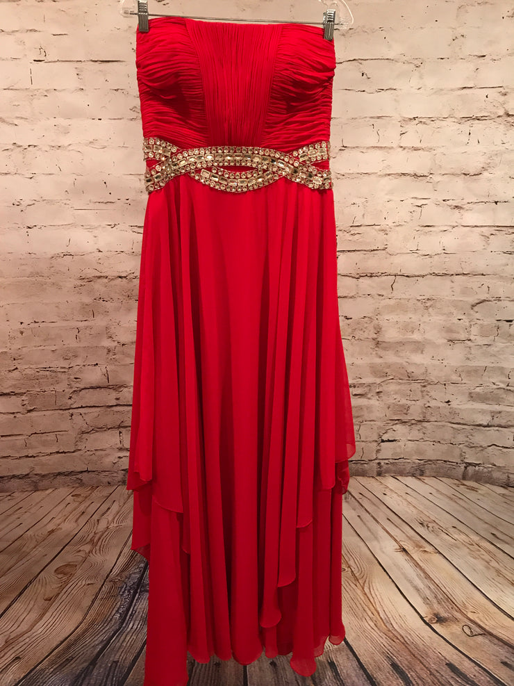 RED LONG EVENING GOWN
