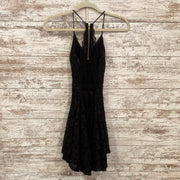 BLACK SPARKLY SHORT DRESS