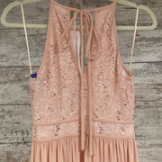 PINK LONG EVENING GOWN