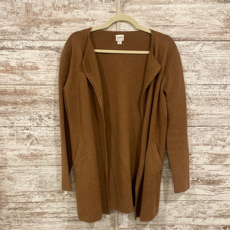 TAN 100% COTTON OPEN CARDIGAN